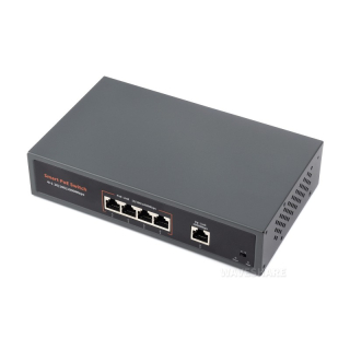 SWITCH POE+ GIGABIT 4 PUERTOS + UPLINK - 120W