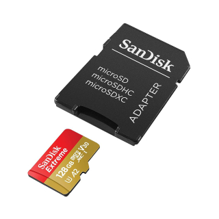 SANDISK EXTREME MICROSDXC 128GB C10 U3 V30 A2 190MB/S