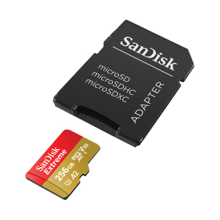 SANDISK EXTREME MICROSDXC 256GB C10 U3 V30 A2 190MB/S