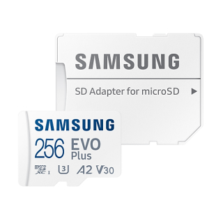 SAMSUNG EVO PLUS MICROSDXC 256GB U3 A2 V30 160MB/S (2024)