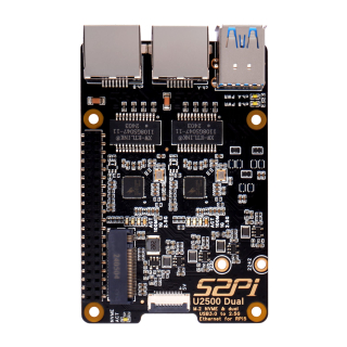 52Pi U2500 HAT M.2 NVME 2230/2242 + USB3.0 A DUAL 2.5g ETHERNET