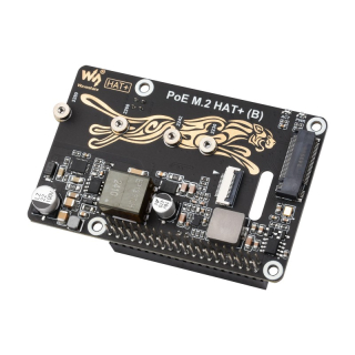 HAT+ PCIe CON SOPORTE POE Y M.2 NVMe PARA RASPBERRY PI 5