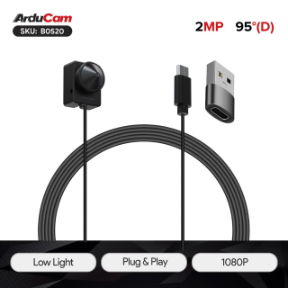 ARDUCAM CAMARA PINHOLE USB 2MP BAJA ILUMINACION - LENTE M12