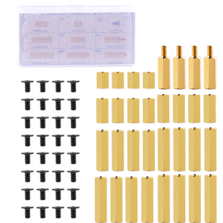 KIT 64PCS SEPARADORES, SOPORTES Y TORNILLOS PARA RASPBERRY PI 5 Y HAT+ M.2 PCIe