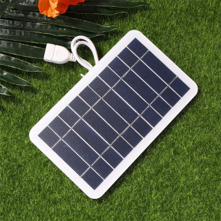 PANEL SOLAR PORTATIL PARA EXTERIOR - 5V 2W - SALIDA USB-A/H