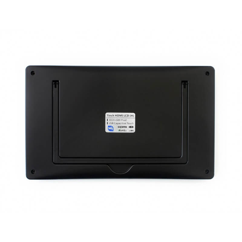 Monitor de pantalla táctil de 7 pulgadas para frambuesa Pi, pantalla IPS  portátil HDMI 1024 600 pantalla táctil con caja de acrílico, segundo  monitor